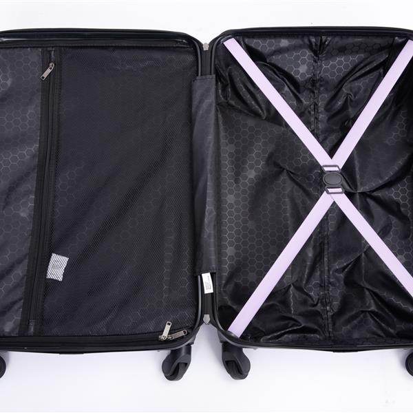 3-Piece ABS Luggage Set with TSA Lock & 360° Spinner Wheels - Buy Center