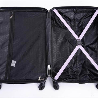 3-Piece ABS Luggage Set with TSA Lock & 360° Spinner Wheels - Buy Center