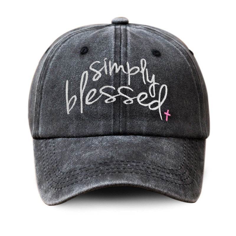 Simply Blessed Wide Brim Cap - Stylish Sunshade Accessory for Women - Buy Center