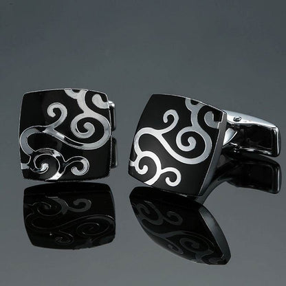 Grass Rose Gold & Silver Cufflinks - Premium Stylish Accessory for Anyone - Buy Center