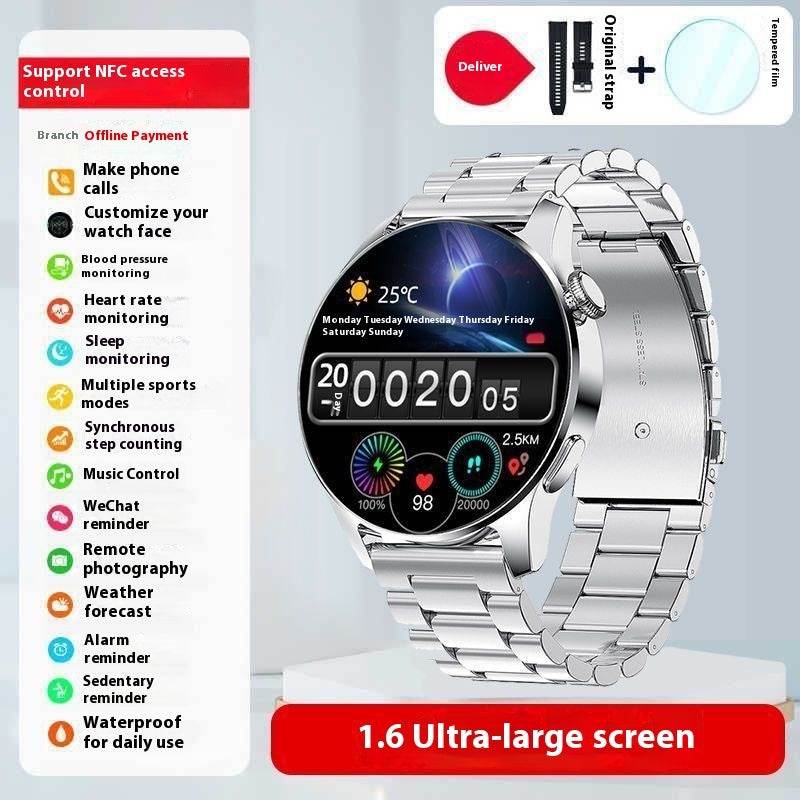 Sports Bracelet Smart Watch for Men - Bluetooth, Waterproof, Touch Screen - Buy Center