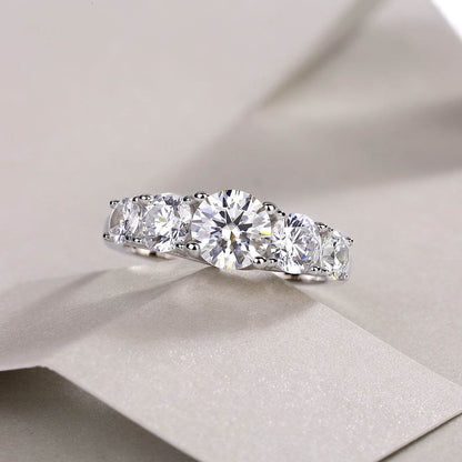 Buy Center Luxury Moissanite Diamond Rings - 925 Silver Jewelry Collection - Buy Center