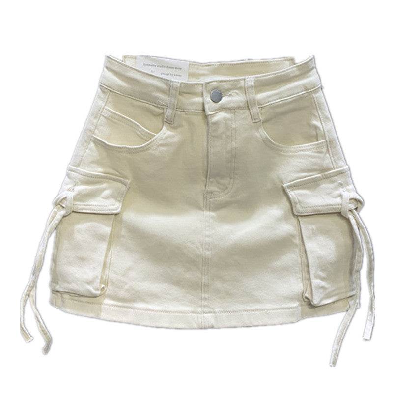 Personalized A-Line Skirt - Three-Dimensional Denim Design in 3 Colors - Buy Center