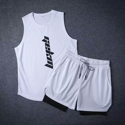 Speed Men's Athletic Shorts & Vest Set - Lightweight, Breathable Workout Gear - Buy Center
