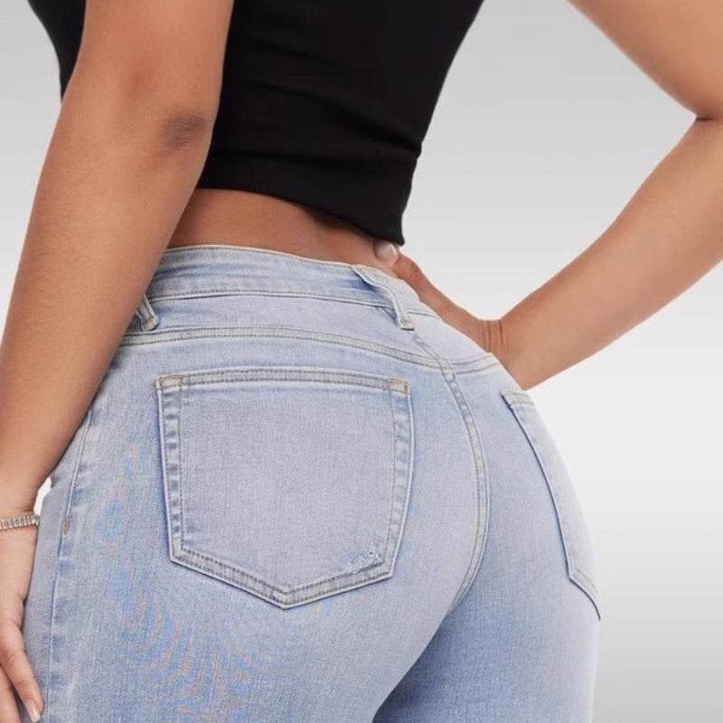 Stylish Narrow Wide-Leg Pants - High Waist & Trendy Floral Details - Buy Center