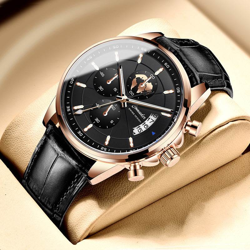 Men's Full-Automatic Waterproof Watch - Luminous Stylish Design 2025 - Buy Center