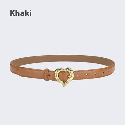 Personalized Love Leather Belt - Stylish Cowhide Accessory for Women - Buy Center