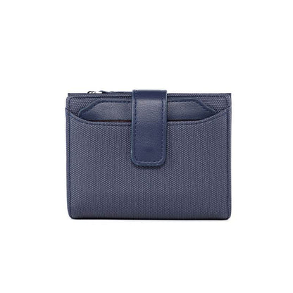 Women's Solid Color Leather Wallet - Stylish, Compact & Durable Accessory - Buy Center