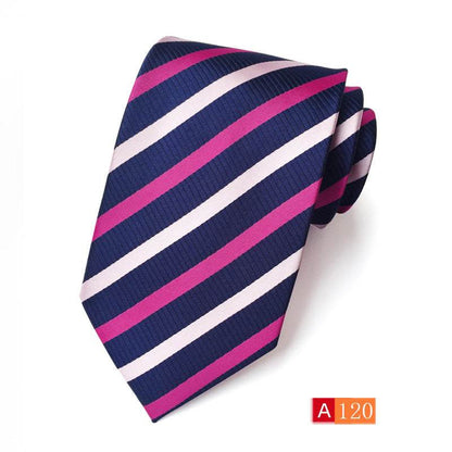 Buycenter Men's Jacquard Tie - Classic Black Stylish Formal Accessory - Buy Center