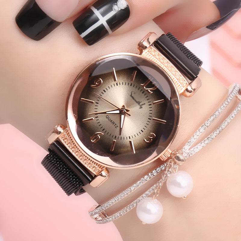 Buy Center Ladies Quartz Watch - Simple Fashion with Steel Belt - Buy Center