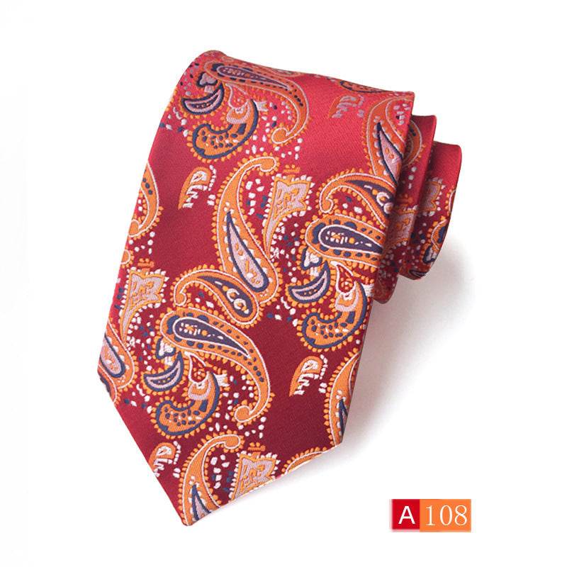 Buycenter Men's Jacquard Tie - Classic Black Stylish Formal Accessory - Buy Center