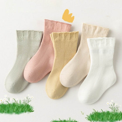 Girls' Breathable Cotton Lace Socks - Cute, Multi-Color Styles for Kids - Buy Center