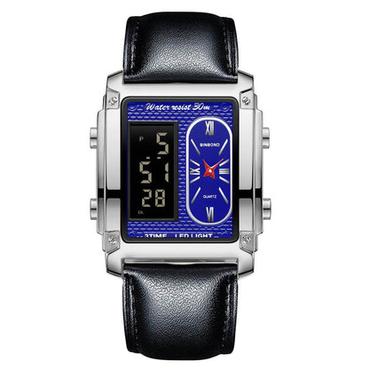 Men's Creative Steel Belt Digital Watch - Waterproof & Multi-Functional Style - Buy Center