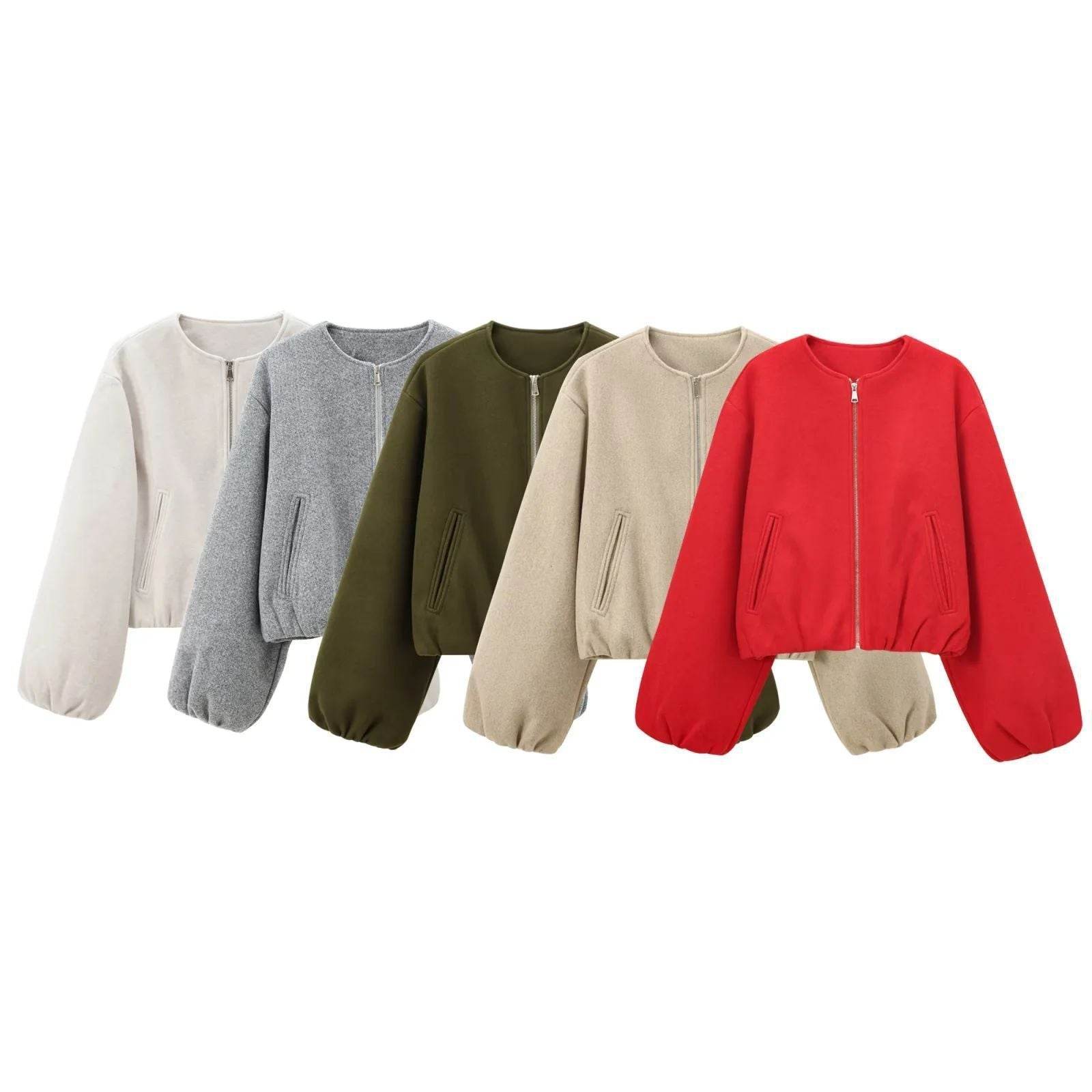Buycenter European & American Fashion Bomber Jacket - Soft Polyester Coat - Buy Center