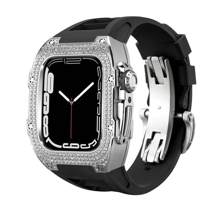 Buy Center Diamond-Studded Watch Strap - Men's Sports Watch Accessory - Buy Center