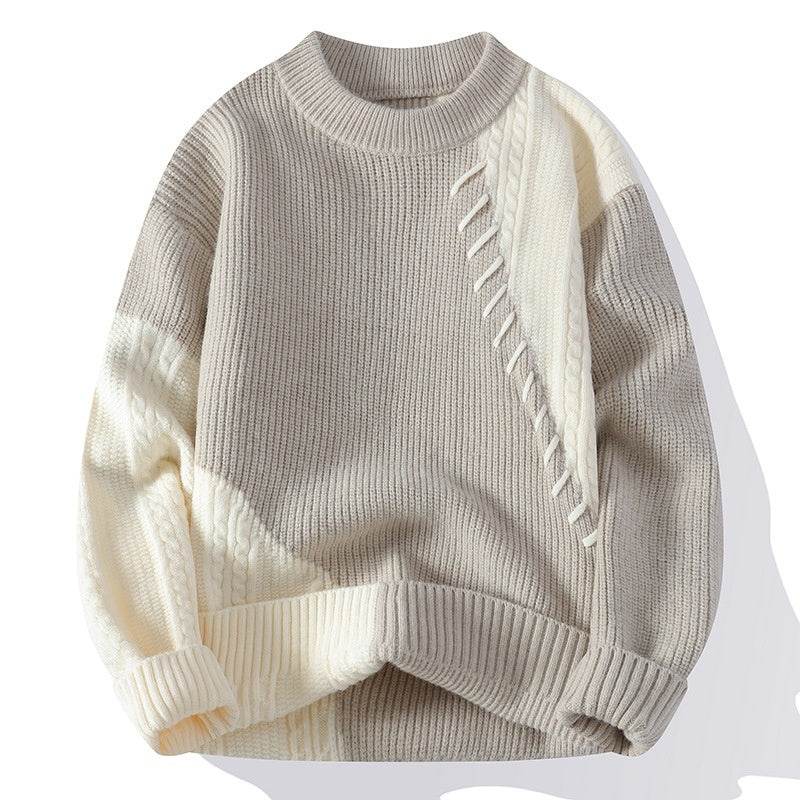 Stylish Loose Round Neck Sweater - Korean Design for Ultimate Comfort - Buy Center