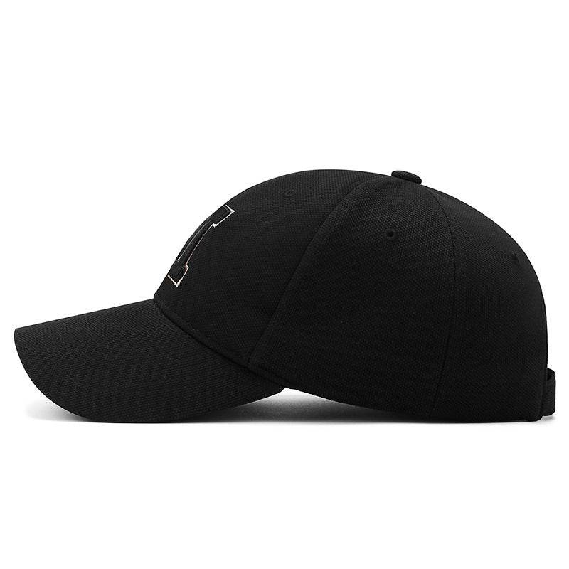 Four Seasons M Letter Embroidered Cap - Adjustable & Breathable Design - Buy Center
