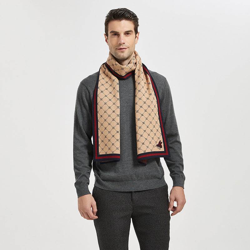 Premium Stylish Knitted Scarf for Men - Trendy Winter Fashion 2025 - Buy Center