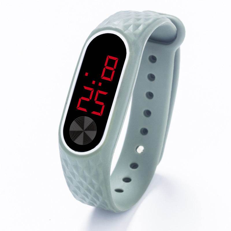 Silicone LED Children's Watch - Fun Red & White Lights, Calendar Display - Buy Center