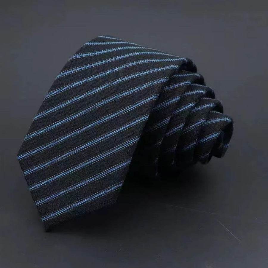 Elegant Thickened Sanded Men's Tie - Striped Solid Color for 2025 Style - Buy Center