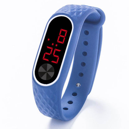 Silicone LED Children's Watch - Fun Red & White Lights, Calendar Display - Buy Center