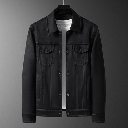 Men's Retro Slim Fit Coat - Stylish Casual Turn-Down Collar - Buy Center