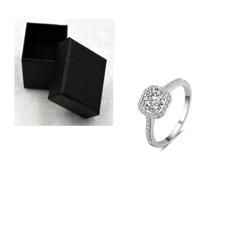 Luxury Silver Wedding Rings for Women - Cubic Zirconia Engagement Style - Buy Center