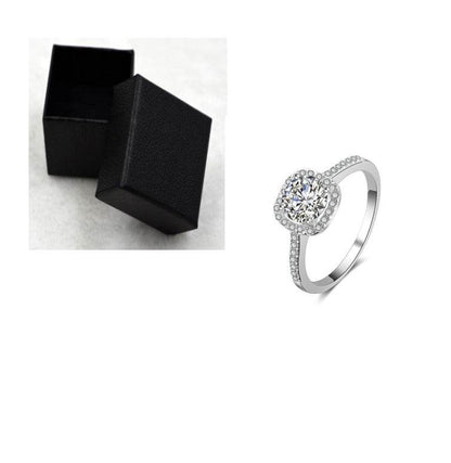 Luxury Silver Wedding Rings for Women - Cubic Zirconia Engagement Style - Buy Center