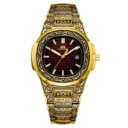 Carved Quartz Parrot Calendar Watch - Glow-in-the-Dark Waterproof Style - Buy Center