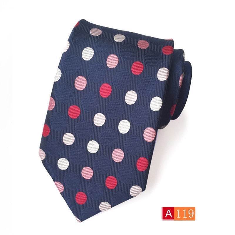 Buycenter Men's Jacquard Tie - Classic Black Stylish Formal Accessory - Buy Center