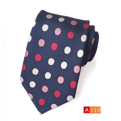 Buycenter Men's Jacquard Tie - Classic Black Stylish Formal Accessory - Buy Center
