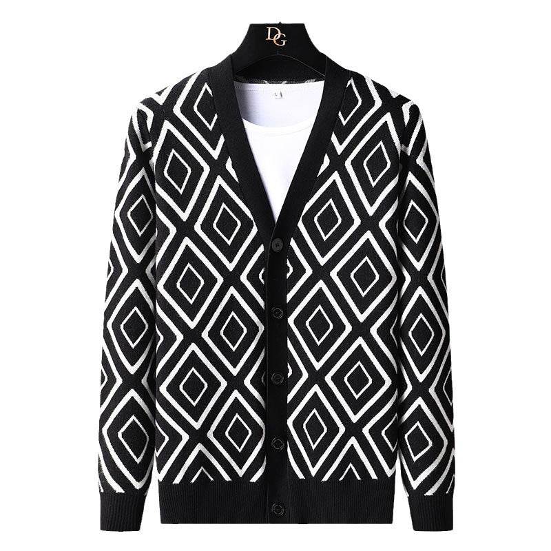 Buycenter High-End Knitted Cardigan Sweater for Men – Slim Fit, Casual Style - Buy Center