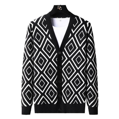 Buycenter High-End Knitted Cardigan Sweater for Men – Slim Fit, Casual Style - Buy Center