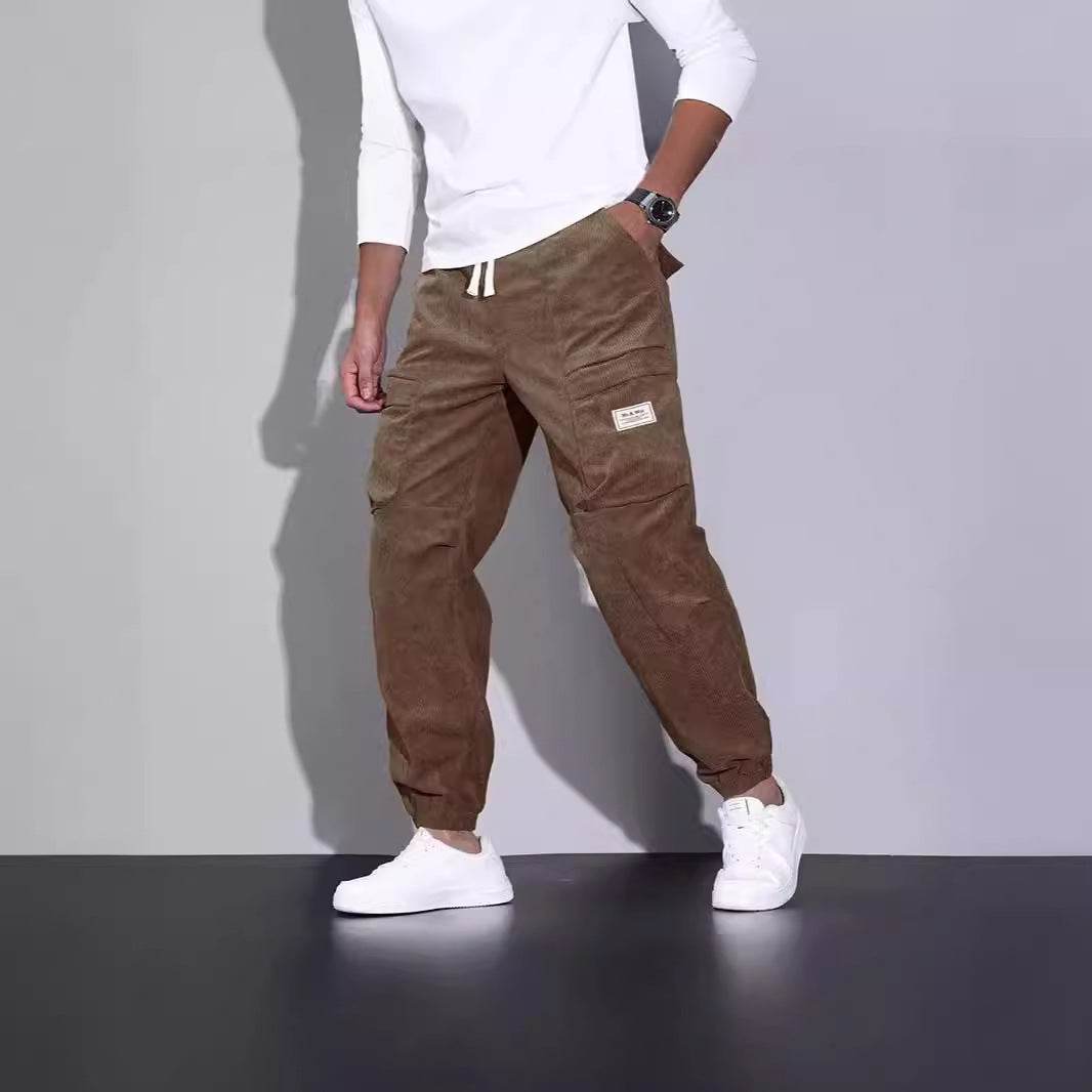 Men’s Corduroy Overalls - Casual Multi-Pocket Cargo Pants for 2025 - Buy Center