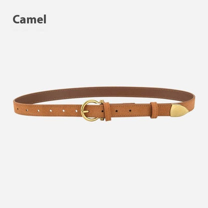 Stylish Girls' Retro Leather Belt - Trendy Fashion Accessory 2025 - Buy Center
