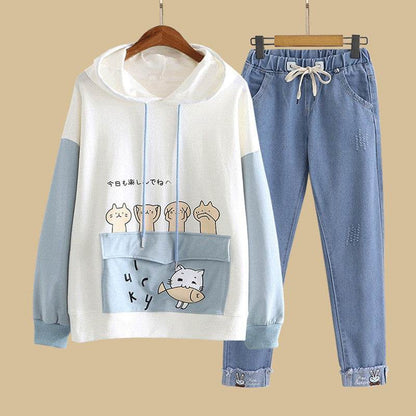 Stylish College Girls' Loose Suit - Trendy School Outfit for 2025 - Buy Center