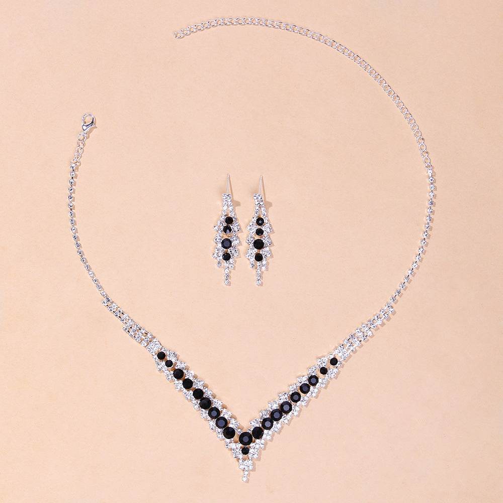 Buycenter Women's Minimalist Crystal Necklace Set - Fashion Jewelry - Buy Center