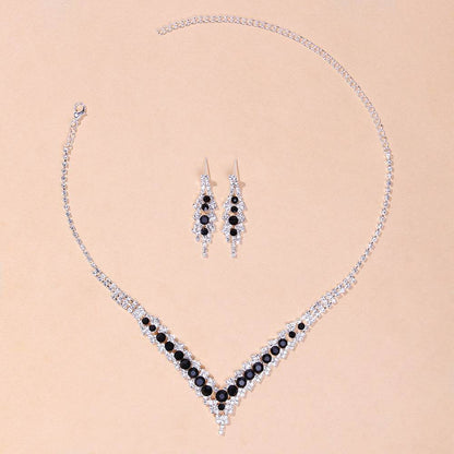 Buycenter Women's Minimalist Crystal Necklace Set - Fashion Jewelry - Buy Center