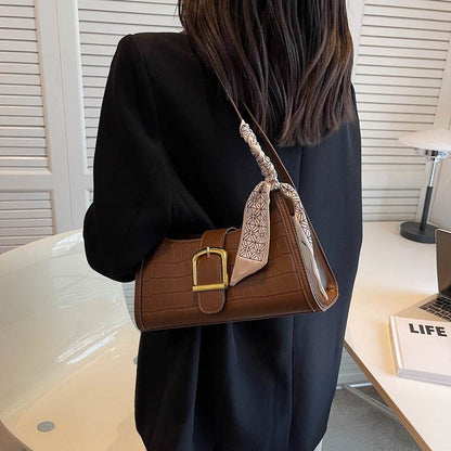 Buycenter Fashion One Shoulder Baguette Bag - Versatile PU Evening Bag - Buy Center