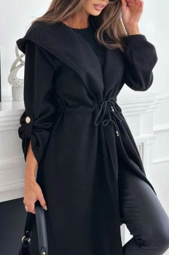 Women’s Casual Long Sleeve Trench Coat - Stylish for Fall/Winter 2025 - Buy Center