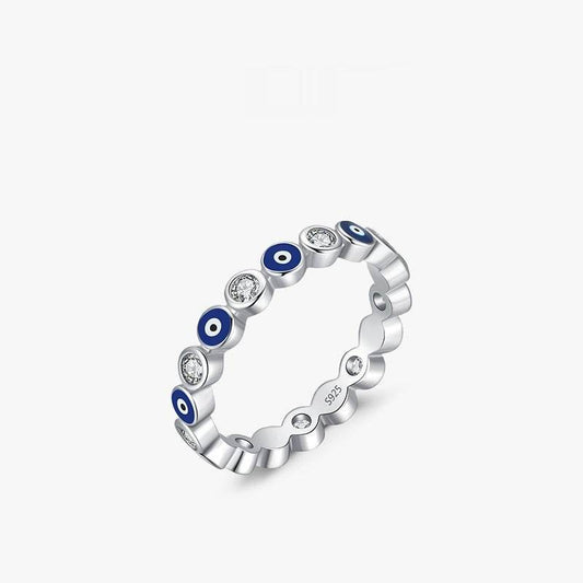 Minority Blue Eye Zircon Ring - Elegant S925 Sterling Silver Jewelry - Buy Center