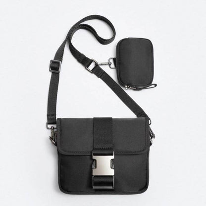 Men's Trendy Crossbody Bag - Stylish Casual Two-Piece Shoulder Purse - Buy Center