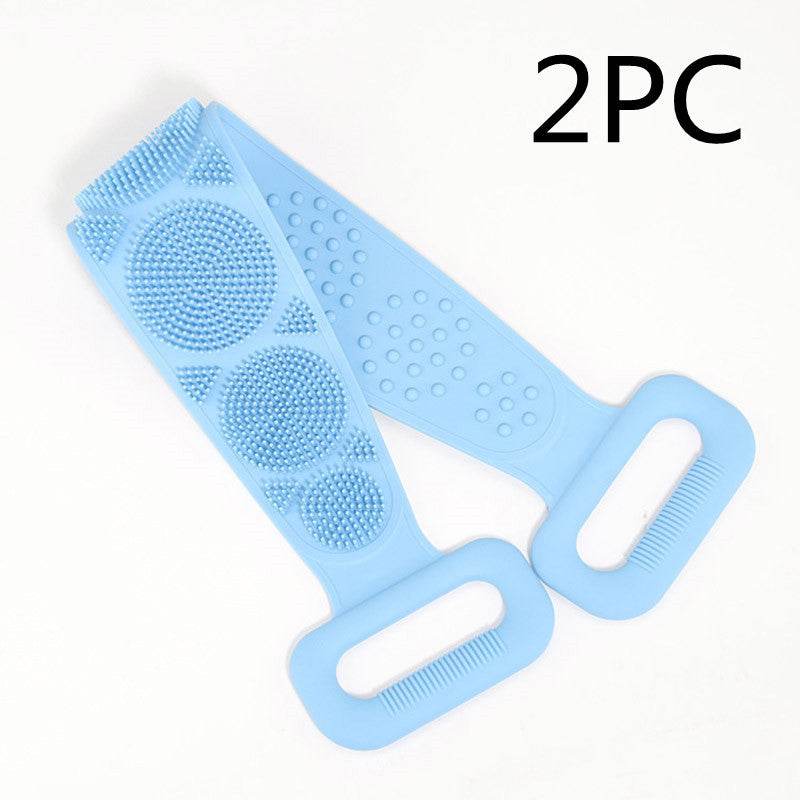 Premium Bath Towel Silicone Rubbing Back Towel - Double-Sided Comfort - Buy Center
