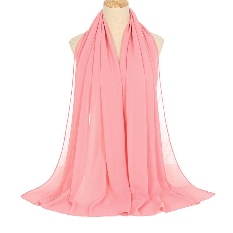 Pearl Chiffon Bubble Scarf - Women's Lightweight Summer Elegance - Buy Center