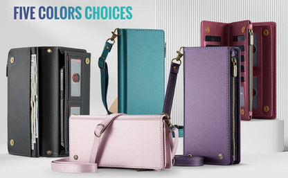 Universal Leather Wallet Case - Crossbody Phone Holder, Stylish & Functional - Buy Center