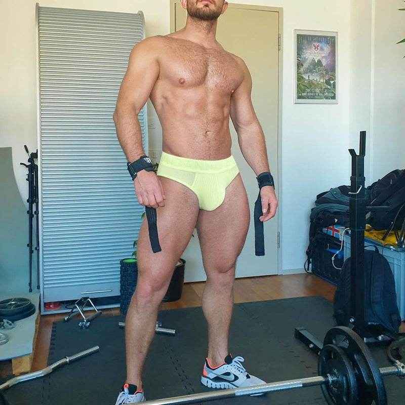 Men's Sexy Breathable Briefs - Stylish Cotton with Embossed Pattern
