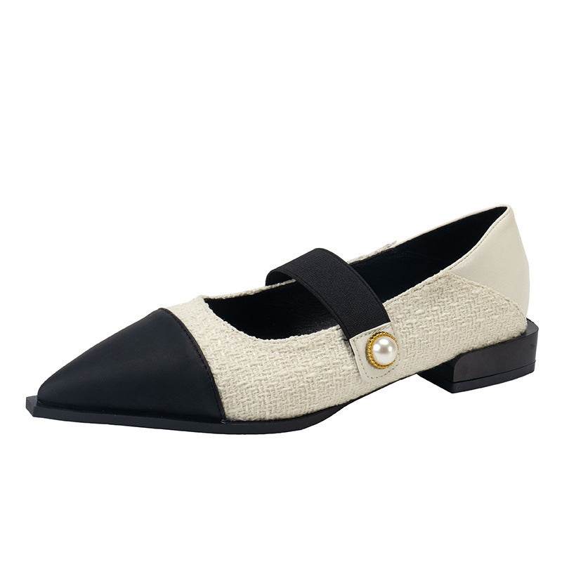 Pointed Toe Wild Pumps - Mid Chunky Heels for Everyday Elegance - Buy Center