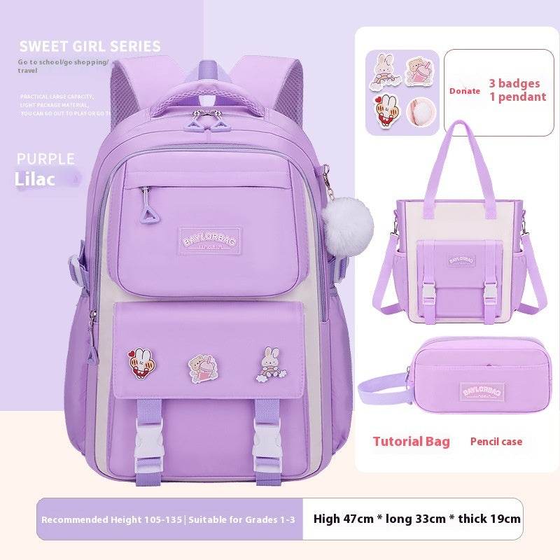 Large Capacity Student Backpack - Comfortable Design for Grades 1-12 - Buy Center