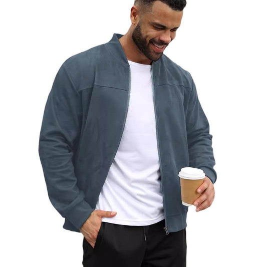 Buycenter Men's Suede Lightweight Jacket - Fashionable & Stylish, S to XXL - Buy Center