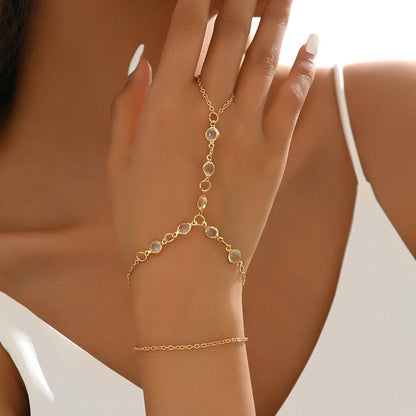 Luxury Minimalist Bracelet Ring - Elegant Copper Jewelry in Gold & Silver - Buy Center